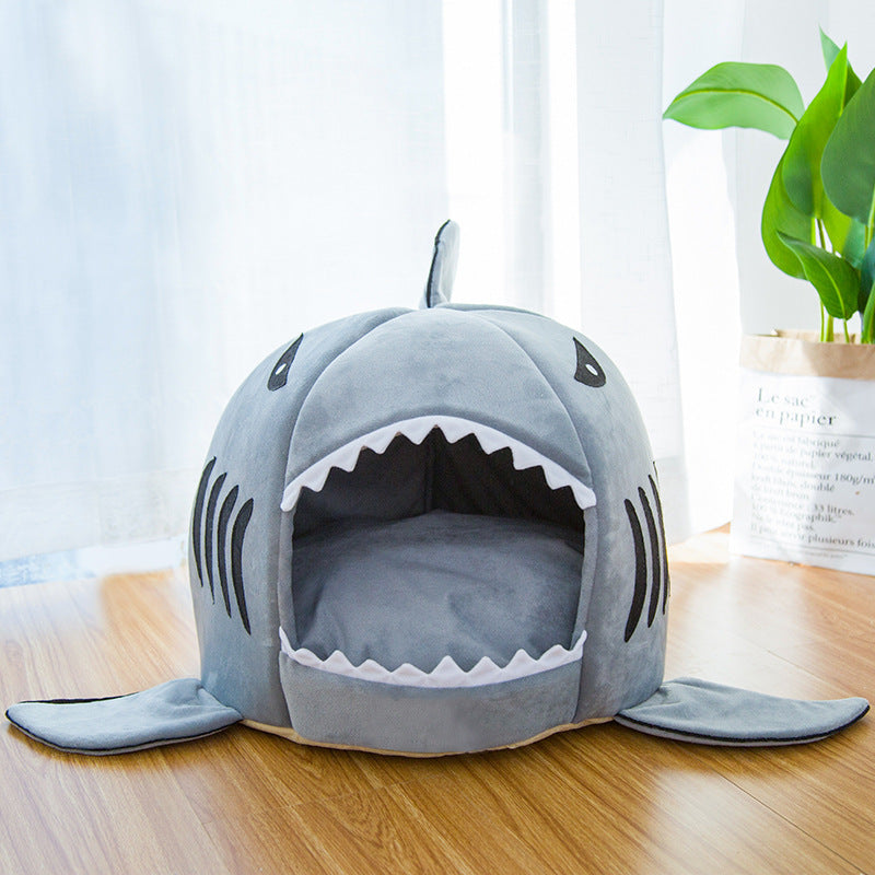 Luxury Plush Shark Pet Bed