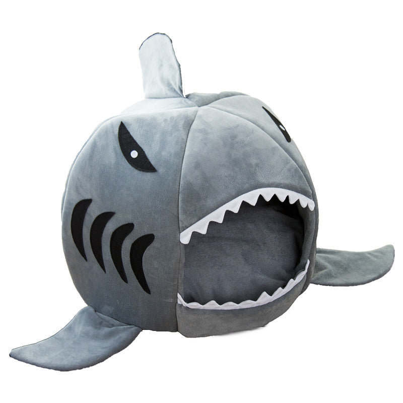 Luxury Plush Shark Pet Bed